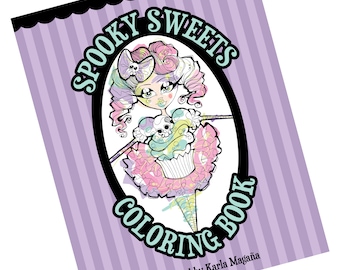 Spooky Sweets PDF Downloadable Coloring Book