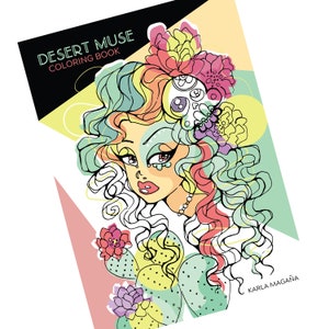 Desert Muse  PDF Downloadable Coloring Book