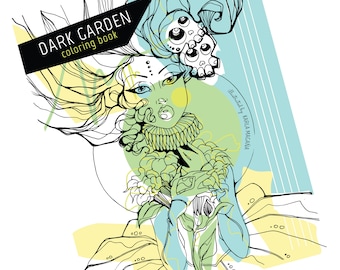 Dark Garden PDF Downloadable Coloring Book