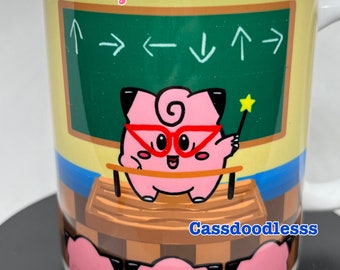 Pink Teacher Says Cute Full Wrap Mug