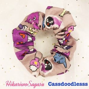 Ghosty Friends Night Party Handmade Scrunchie