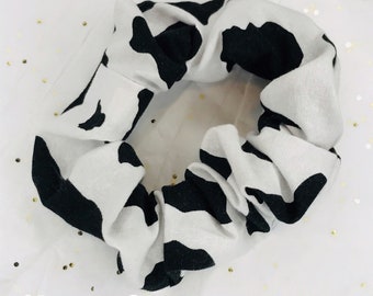 Cow Pattern Hair Scrunchie