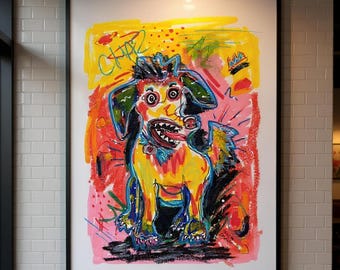 Chaz: Neo-Expressionist Dog Art Print