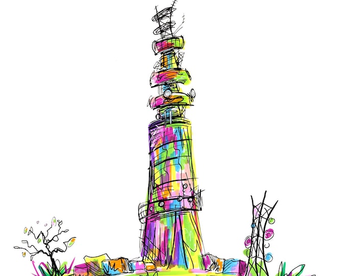 Featured listing image: Sutton Common BT Tower, Gritstone Trail Art Print