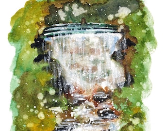 Waulkmill Waterfall, Rainow, Peak District - Travel Wall Art for Home or Office