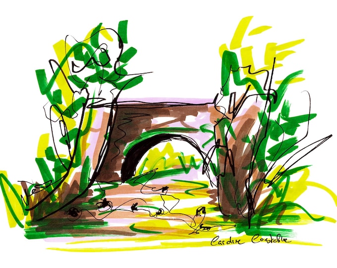 Pack Horse Bridge, Gritstone Trail Art Print