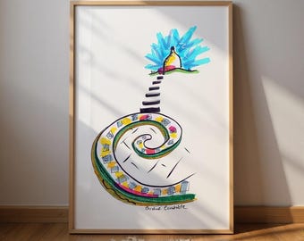 Up to White Nancy: Gritstone Trail & Peak District Art Print