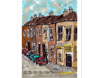 Grimshaw Lane, Bollington, Cheshire - Travel Wall Art for Home or Office