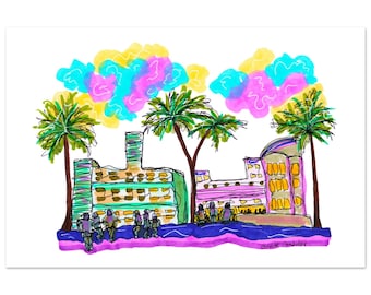 Miami, Florida, USA - Travel Wall Art for Home or Office