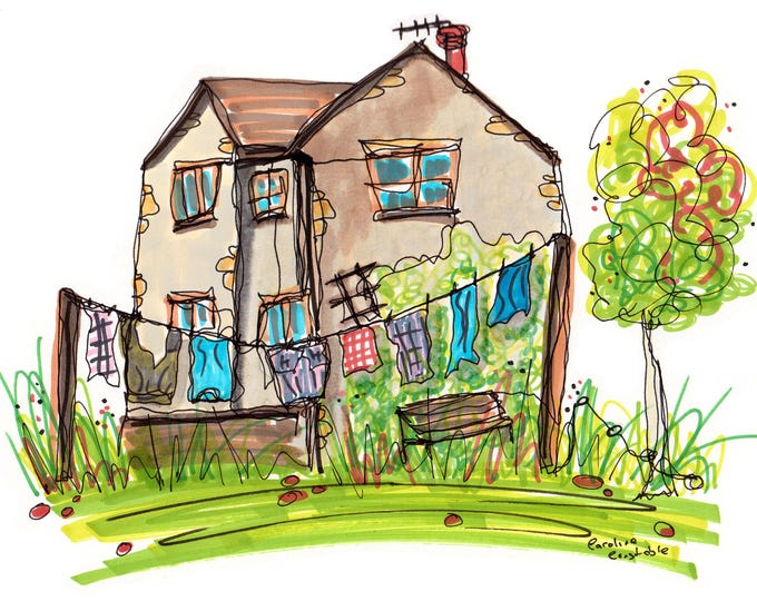 Featured listing image: Washing Day, Rainow, Peak District - Travel Wall Art for Home or Office