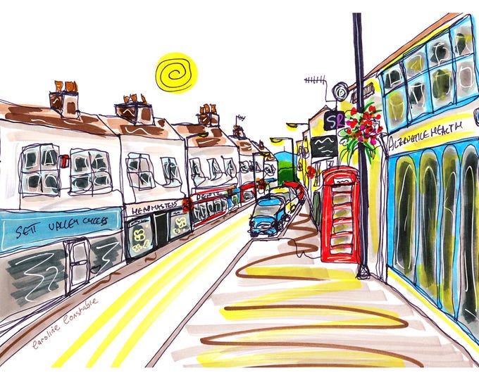 Union Road, New Mills, Peak District Art Print