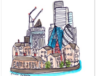 London Skyline - Travel Wall Art for Home or Office
