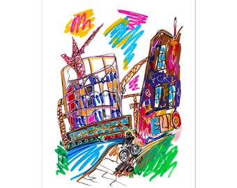 Urban Flow, Regent's Canal, London - Travel Wall Art for Home or Office