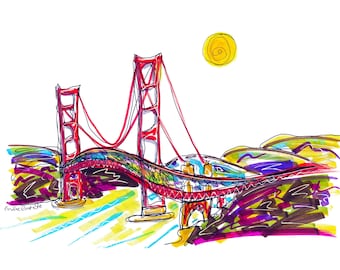 Golden Gate Bridge, San Francisco, USA - Travel Wall Art for Home or Office