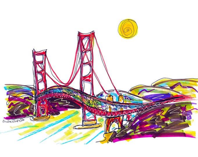 Golden Gate Bridge, San Francisco, USA Art Print