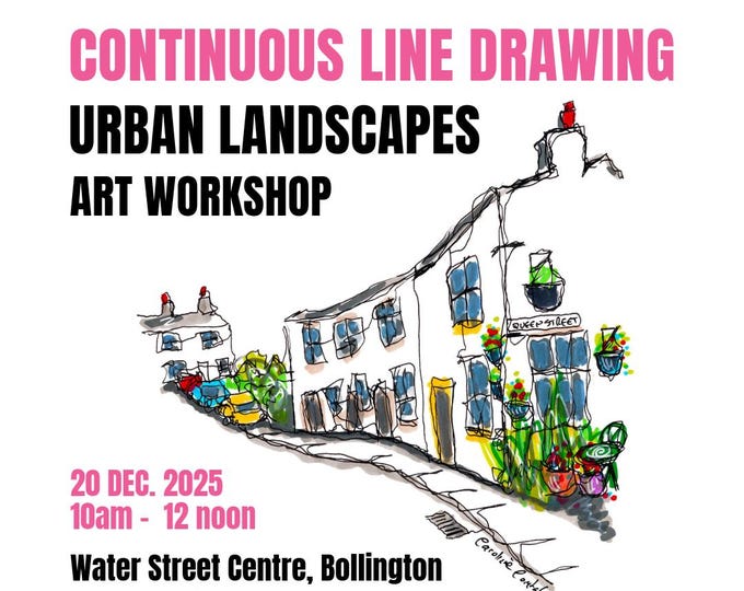 Featured listing image: Continuous Line Drawing Workshop  | URBAN LANDSCAPES | Bollington 20 Dec 2025