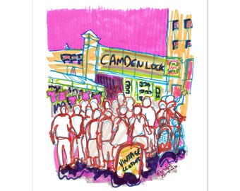 Camden Lock, London - Travel Wall Art for Home or Office