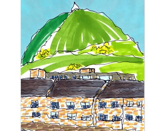 The View from the End of the Street (White Nancy), Bollington, Cheshire - Travel Wall Art for Home or Office