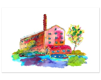 Hovis Mill, Macclesfield, Cheshire - Travel Wall Art for Home or Office