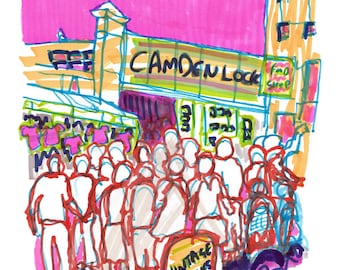 Camden Lock, London - Travel Wall Art for Home or Office