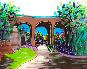 Torrs Riverside Park, New Mills, Peak District - Travel Wall Art for Home or Office