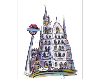 St Pancras, London - Travel Wall Art for Home or Office