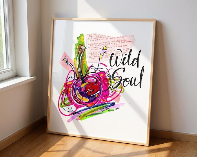 Featured listing image: Wild Soul: An Expressive Art Print