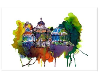 Pavilion Gardens, Buxton, Derbyshire - Travel Wall Art for Home or Office