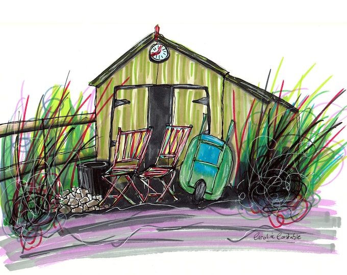 Our Shed, Kerridge, Cheshire Art Print