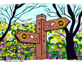 The Gritstone Trail, Peak District - Travel Wall Art for Home or Office
