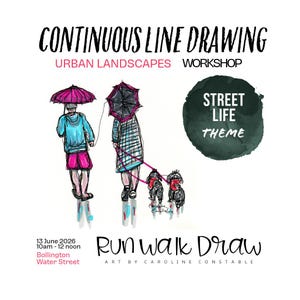 Continuous Line Drawing Workshop | URBAN LANDSCAPES (Street Life) | Bollington 13th June 2026