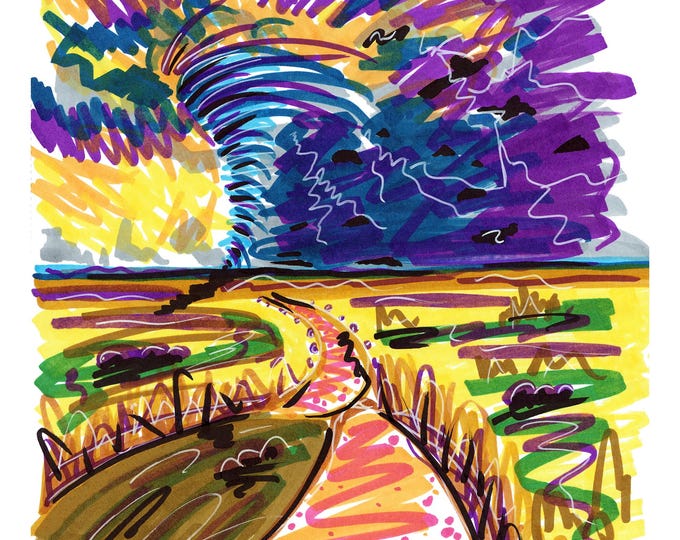 Tornado Alley, USA Art Print