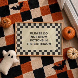 Display it alongside your favorite fall bathroom decor, Halloween accents, or season of the witch decorations for a festive look that's spooky without being too scary. It can also complement Halloween party decorations for a kids' celebration, witch-themed party, or potion-inspired Halloween gathering.

A fun piece of printable wall art for anyone who loves witches, potions, Halloween humor, and playful seasonal decorating.
