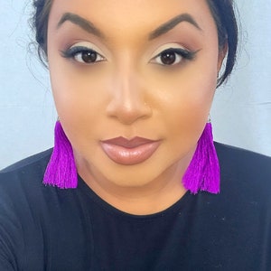 Neon Tassel Earrings