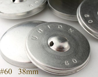 38mm covered button Size 60 Aluminum back fabric cover button to cover button blanks, self cover button shanks, buttons for sewing crafts