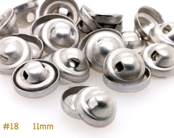 11mm covered button Size 18 Aluminum back diy fabric cover button to cover button blanks, self cover button shanks, bridal wedding button