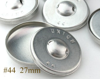 27mm covered button Size 44 Aluminum back fabric cover button to cover button blanks, self cover button shanks, buttons for sewing crafts