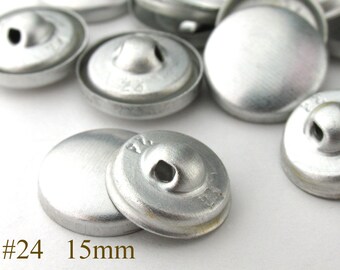 15mm covered button Size 24 Aluminum back diy fabric cover button to cover button blanks, self cover button shanks, bridal wedding button