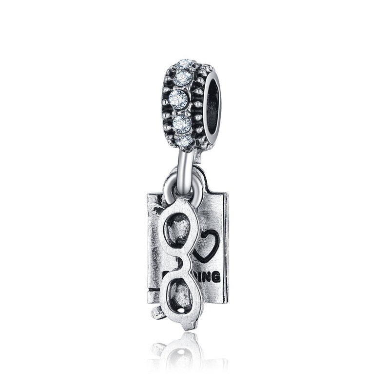 i love reading charm pandora