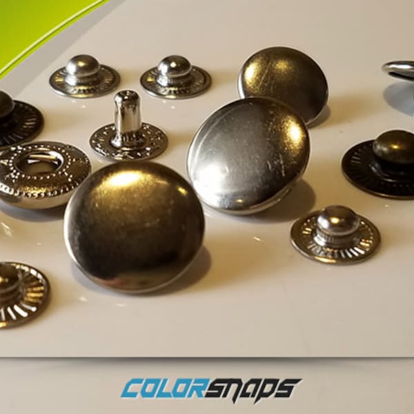 Diverse maten • Spring Snap Fastener • Brass Press Snaps • Metal Snap Button • Steel Press Studs • Popper • Kleding Snaps • Leather Snaps