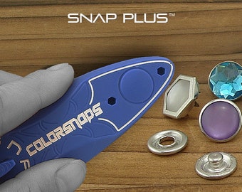 Snap Attaching Tool • Installation Tool • Setter • Kit • Prong • Pearl • Capped • Cap • Button • Metal • Fastener • Press • No Sew • Popper