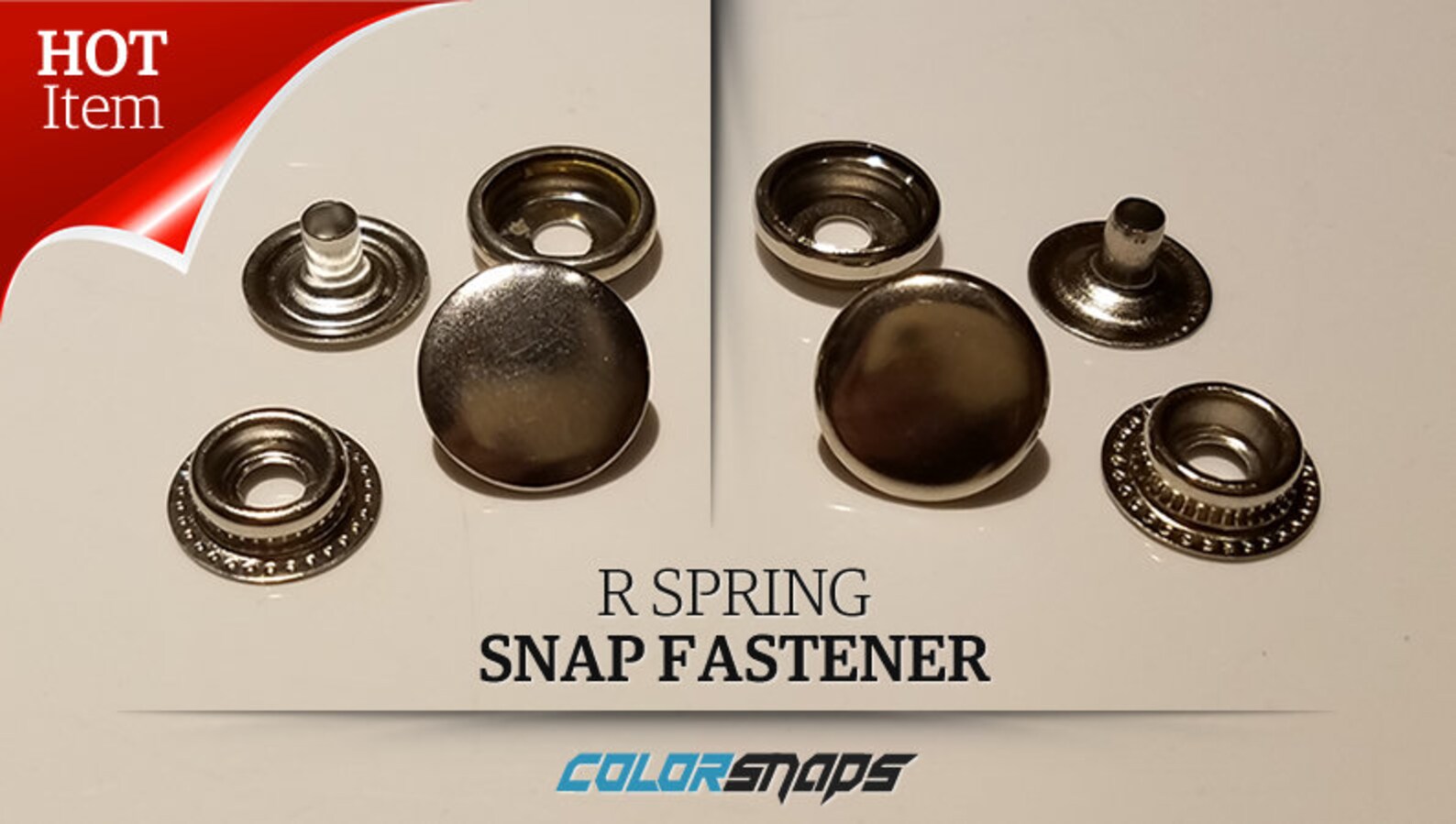 15mm Spring Snap Fastener 24 Line Brass Press Snaps 24L Metal Snap