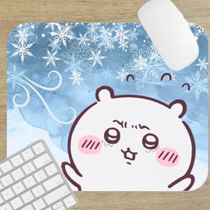 Chiikawa Niedliche Maus Unterlage - Weihnachts Geschenk, Schreibtisch Dekor, Rechteck Matte, Kawaii, Maus Unterlage, Valentinstag Geschenk, Weihnachtsgeschenk,