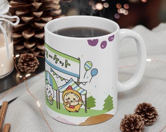 Chiikawa Cartoon Mug, Anime Gift (11oz
