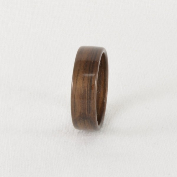 Wood Ring - Peruvian Walnut Bentwood Ring Wedding Ring, Wedding Band, or Engagement Ring - Man's Ring or Woman's Ring - Handmade