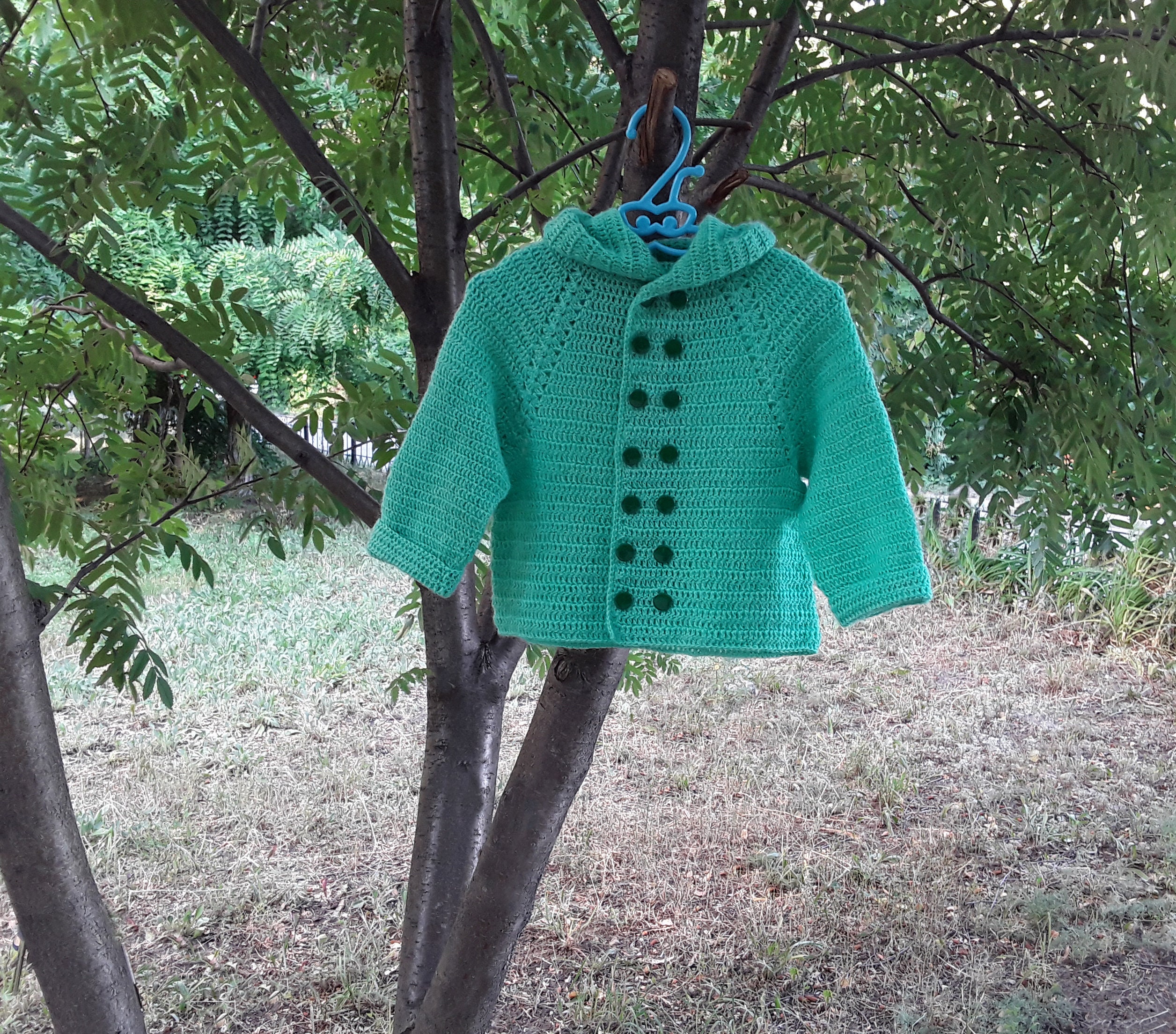 Crochet Baby Hooded Jacket Pattern for Boy Toddler Boy Etsy