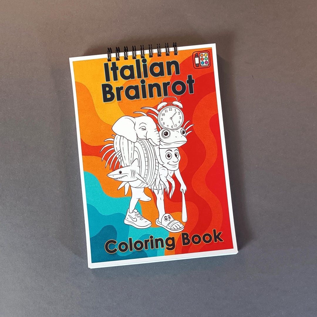 Brainrot Coloring Book for Kids (PDF Printable) - Etsy