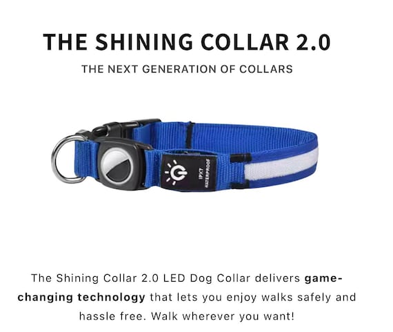 WASSERDICHTE WIEDERAUFLADbare LED-Hundehalsband - Etsy.de