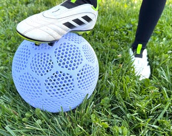 Full Size 5 27.75" 3D Printed Airless Soccer Ball | Size 5 | Birthday Holiday Bachelor Football Father Mother Child Kids Coach Gift Present