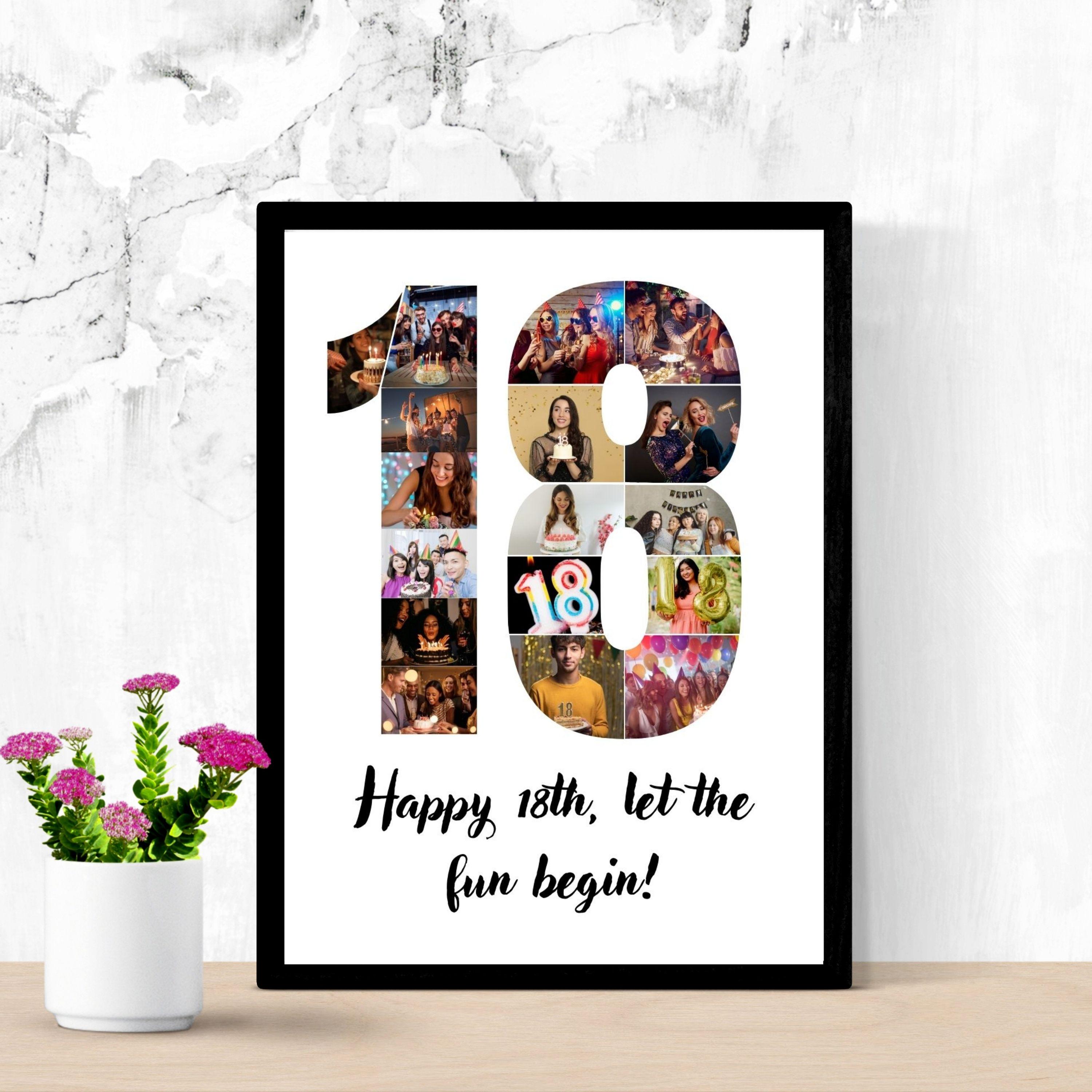18th Birthday Photo Collage Canva Template Celebrate With Style